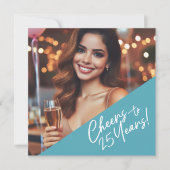 Proost op het 25-jarig jubileum kaart (Voorkant)