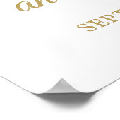 Proost op het 50e bruiloft Jubileum Welkomstbord Poster (Hoek)