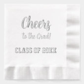 Proost op het Afstudeerder Class Year Graduation P Folie Servetten (Voorkant)