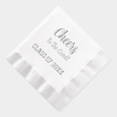 Proost op het Afstudeerder Class Year Graduation P Folie Servetten (Rechts)