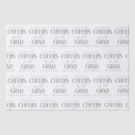 Proost op het Afstudeerder Custom Name Year Afstud Tissuepapier