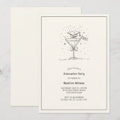 Proost op het Afstudeerder Martini Graduation Part Kaart (Voorkant / Achterkant)