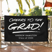 Proost op het Afstudeerder Zwart-wit Afstuderen Spandoek