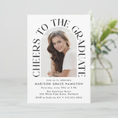 Proost op het Afstuderen Arch Photo Graduation Par Kaart (Staand voorkant)