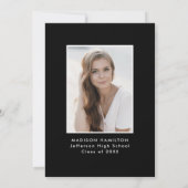 Proost op het Afstuderen Arch Photo Graduation Par Kaart (Achterkant)