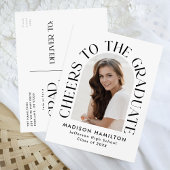 Proost op het Afstuderen Arch Photo Graduation Par Uitnodiging Briefkaart