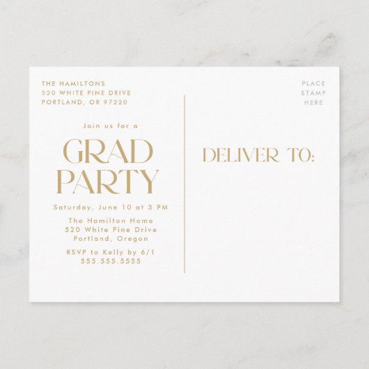 Proost op het Afstuderen Arch Photo Graduation Par Uitnodiging Briefkaart (Achterkant)