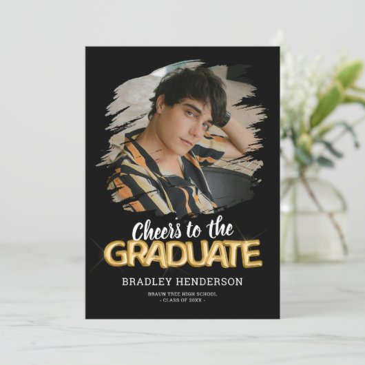 Proost op het Afstuderen Photo Afstuderen Kaart (Staand voorkant)