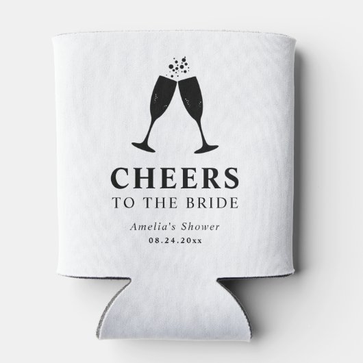 Proost op het Bride Brunch & Bubbly Vrijgezellenfe Blikjeskoeler (Achterkant)