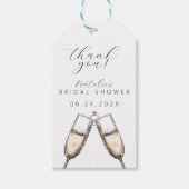 Proost op het elegante Vrijgezellenfeest van Bubbl Cadeaulabel (Voorkant)