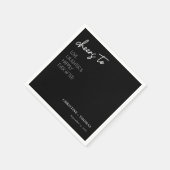 Proost op het gelukkige paar! Bruiloft Servet (Hoek)