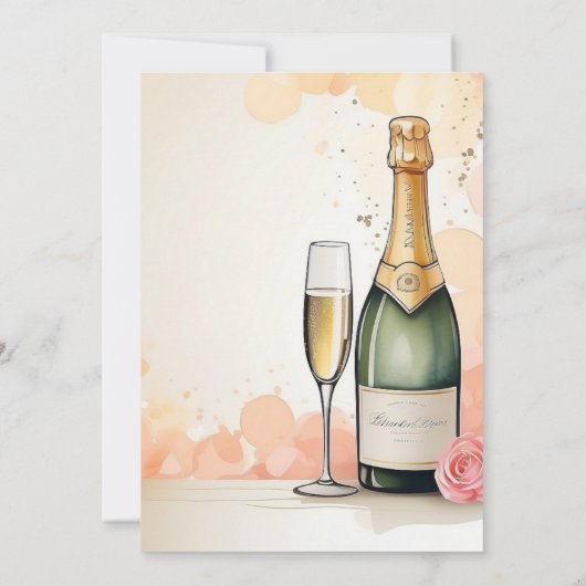 Proost op het jarenfeest kaart (Achterkant)