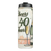 Proost op het jarenfeest thermosbeker (Voorkant)