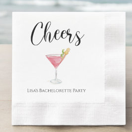 Proost op het kosmopolitische vrijgezellenfeest servet