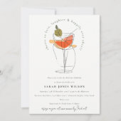 Proost op het moderne cocktailwijn Vrijgezellenfee Kaart (Voorkant)