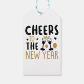 Proost op het nieuwe jaar 2025 Countdown Wine Drin Cadeaulabel (Achterkant)