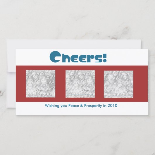 Proost op het nieuwe jaar... feestdagenkaart (Voorkant)