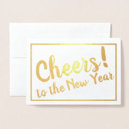 Proost! op het nieuwe jaar! folie kaarten