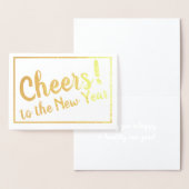 Proost! op het nieuwe jaar! folie kaarten (Display)