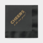 Proost op het nieuwe jaar! folie servetten (Voorkant)