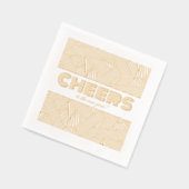 Proost op het nieuwe jaar! folie servetten (Links)