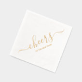 Proost op het nieuwe jaar! folie servetten (Links)