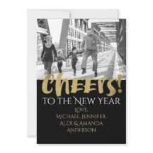 Proost op het Nieuwe Jaar Goud & Zwart Foto