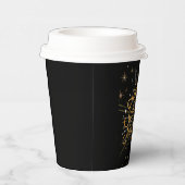 Proost op het nieuwe jaar: samen vieren! papieren bekers (Rechts)