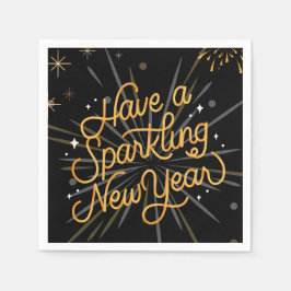 Proost op het nieuwe jaar: samen vieren! servet