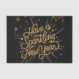 Proost op het nieuwe jaar: samen vieren! tissuepapier