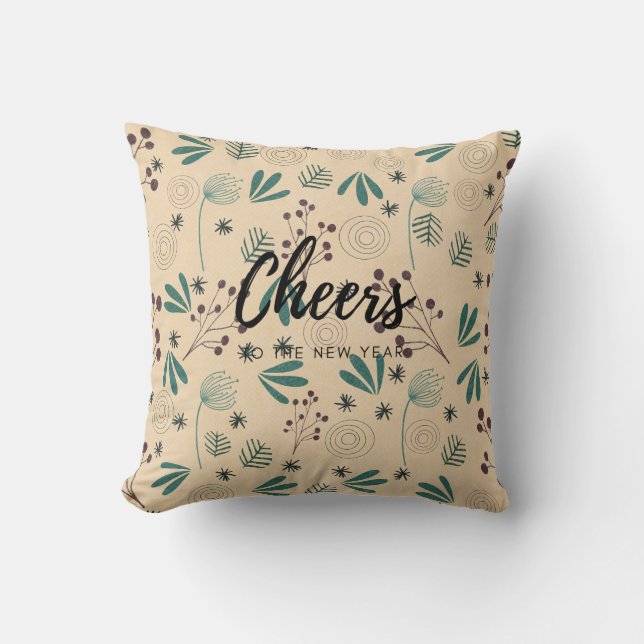 Proost op het nieuwe jaar Sierkussen (Voorkant)