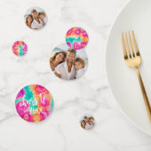 Proost op het nieuwe jaar Stropdas-Dye Blauwgroen Confetti (Groep)