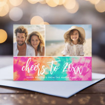 Proost op het nieuwe jaar Stropdas-Dye Blauwgroen 