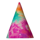 Proost op het nieuwe jaar Stropdas-Dye Blauwgroen  Feesthoedjes (Rechts)