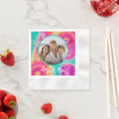 Proost op het nieuwe jaar Stropdas-Dye Blauwgroen Servet (Insitu)