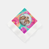 Proost op het nieuwe jaar Stropdas-Dye Blauwgroen Servet (Hoek)