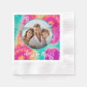 Proost op het nieuwe jaar Stropdas-Dye Blauwgroen Servet (Voorkant)