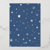 Proost Op Het Nieuwe Jaar | Verticale Foto    Folie Feestdagenkaart (Achterkant)