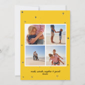 Proost op het nieuwe jaar vet 2019 multi foto feestdagenkaart (Achterkant)