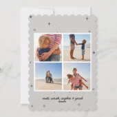 Proost op het nieuwe jaar vet 2019 multi foto feestdagenkaart (Achterkant)