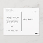 Proost op het nieuwe jaar wenskaart briefkaart (Achterkant)