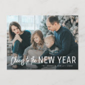 Proost op het nieuwe jaar wenskaart briefkaart (Voorkant)