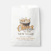 Proost op het nieuwjaarsfeest bedankzakje (Voorkant)