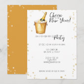 Proost op het nieuwjaarsfeest feestdagenkaart (Voorkant / Achterkant)