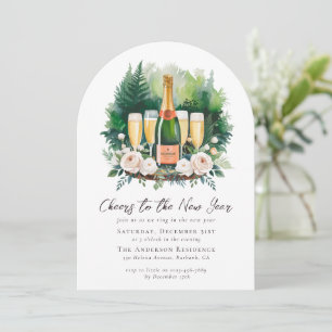 Proost op het nieuwjaarsfeest kaart