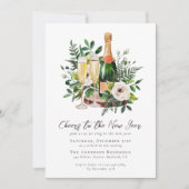 Proost op het nieuwjaarsfeest kaart (Voorkant)