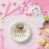 Proost op het nieuwjaarsfeest papieren kommen (Feest)