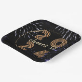 Proost op het nieuwjaarsfeest van 2024 papieren bordje (Gebogen)