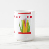 Proost op het ontwerp met moderne kunst graphics koffiemok (Center)