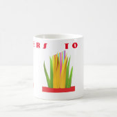 Proost op het ontwerp met moderne kunst graphics koffiemok (Center)